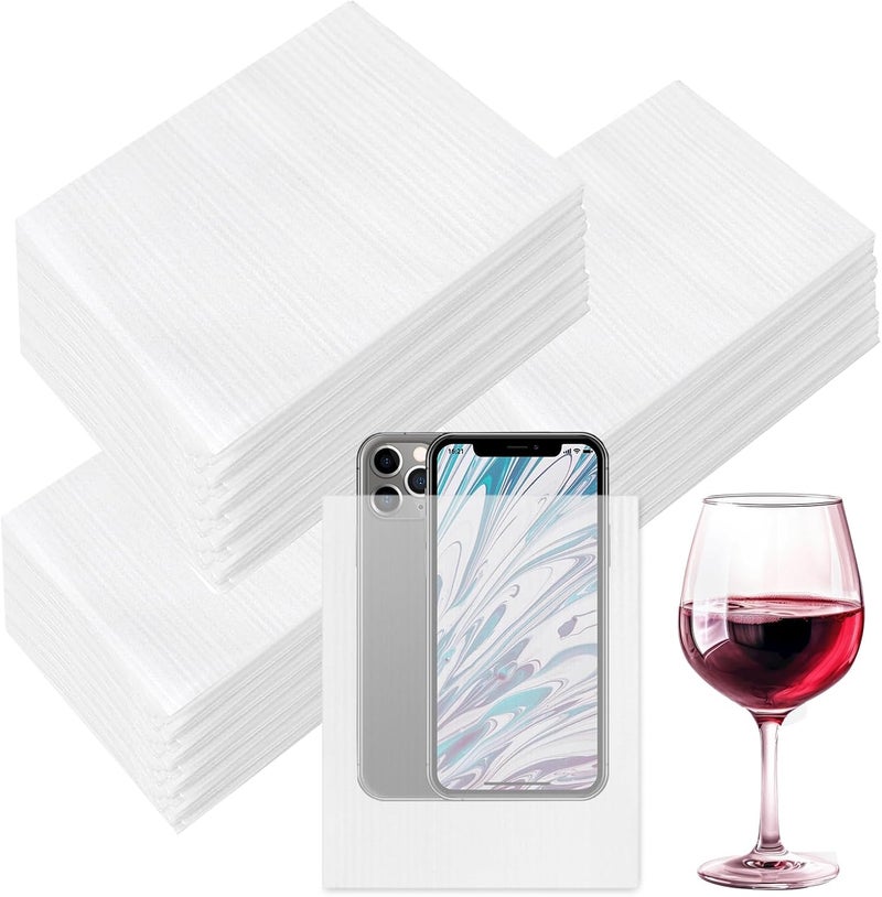 ALISWAT 200 Pack Foam Pouches 6x8 Inch, Cushion Foam Pouch Protect Fragile Items, Packing Foam Wrap Pouches for Moving, Storing and Packing supplies Protect Glasses, China, and Dishes - Image 1